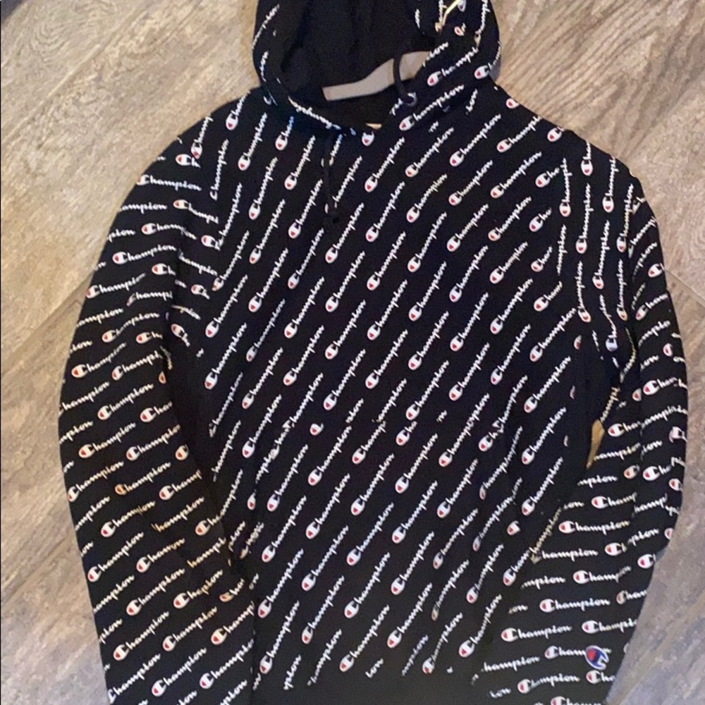 Black Small Champion Hoodie from Zumiez